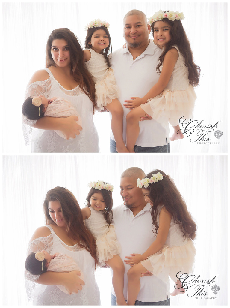 Houston Tx Newborn baby family photo