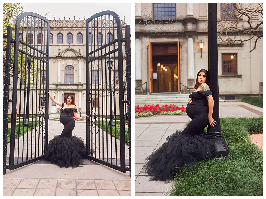 Downtown Houston Couture Maternity Photographer