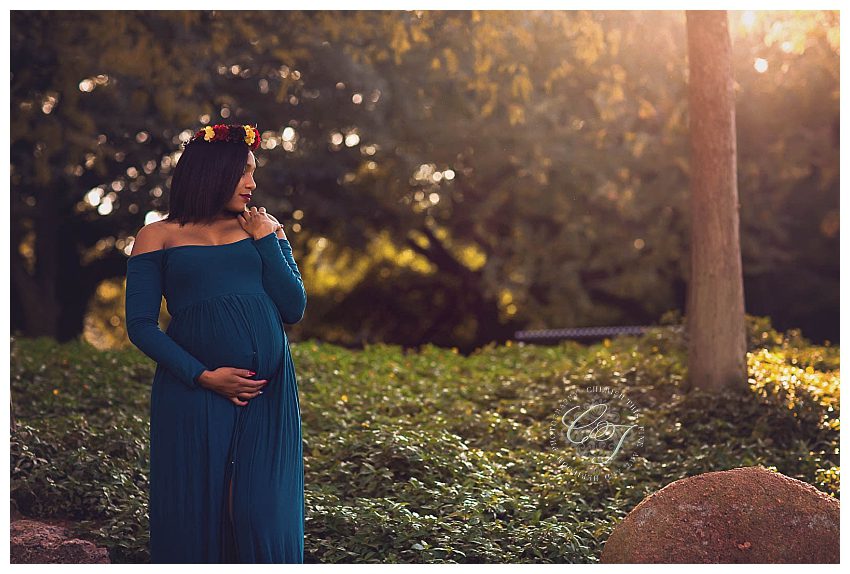 Downtown Houston Couture Maternity Photographer