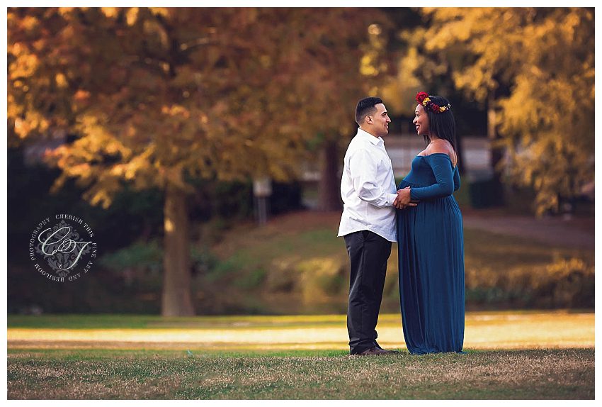 Downtown Houston Couture Maternity Photographer