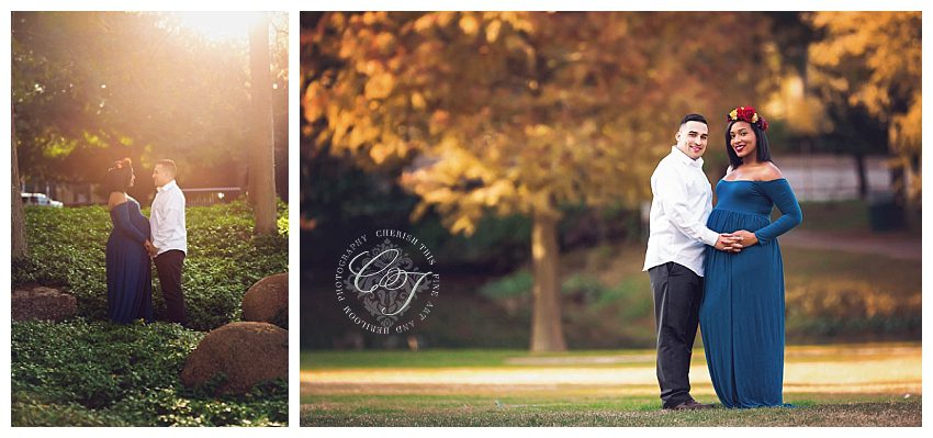 Downtown Houston Couture Maternity Photographer