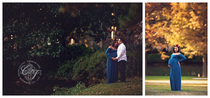 Downtown Houston Couture Maternity Photographer