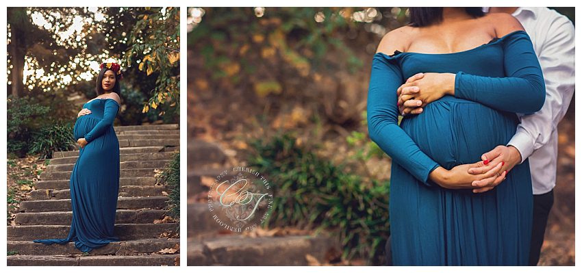 Downtown Houston Couture Maternity Photographer