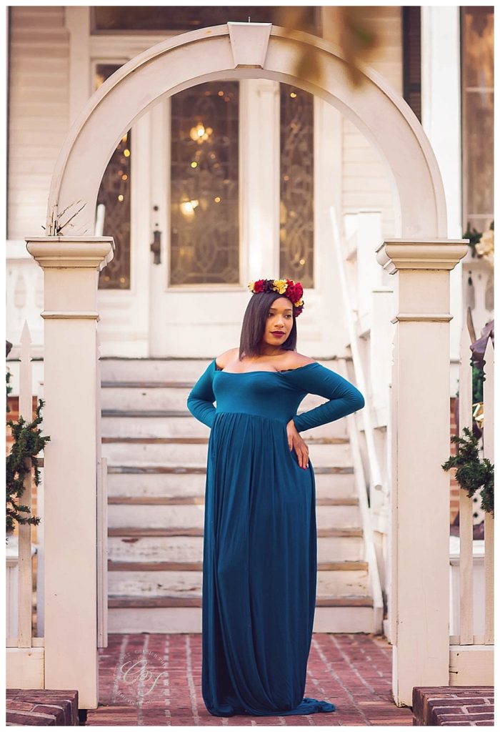 Downtown Houston Couture Maternity Photographer
