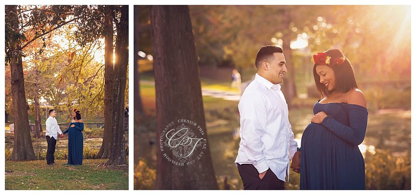 Downtown Houston Couture Maternity Photographer