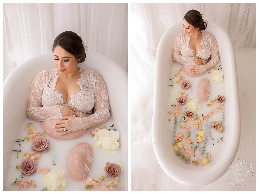 Houston Maternity Milk Bath Photographer