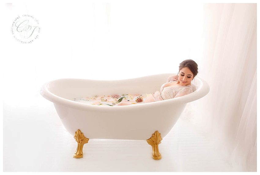 Houston Maternity Milk Bath Photographer