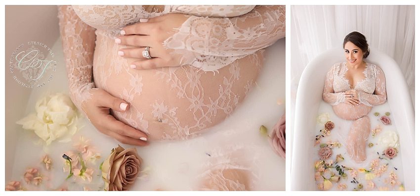 Houston Maternity Milk Bath Photographer