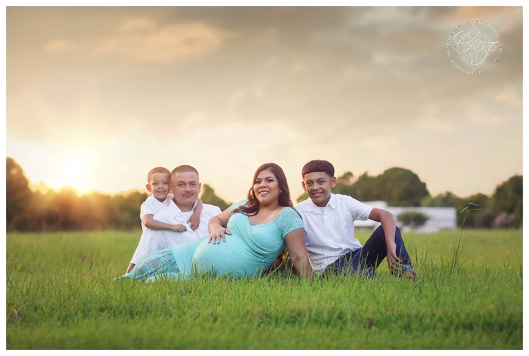 Houston Family Sunset Maternity Photographer